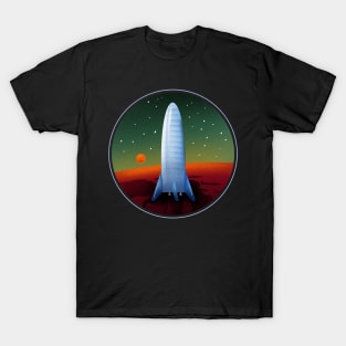 Spaceship Rocket Mars Space Astronaut T-Shirt